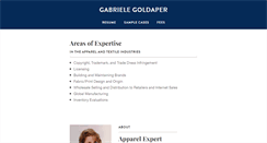Desktop Screenshot of gabrielegoldaper.com